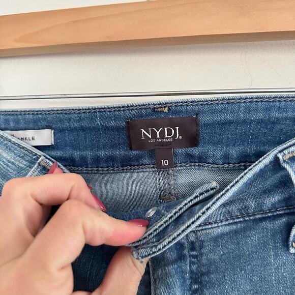 NYDJ Alina Ankle High Rise Denim Skinny Leg Jeans Blue 10 - Picture 6 of 9